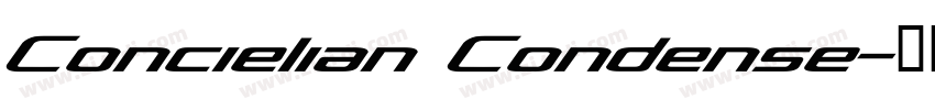 Concielian Condense字体转换